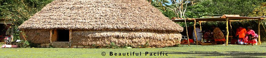 a kanak tribal hut in loyalty islands